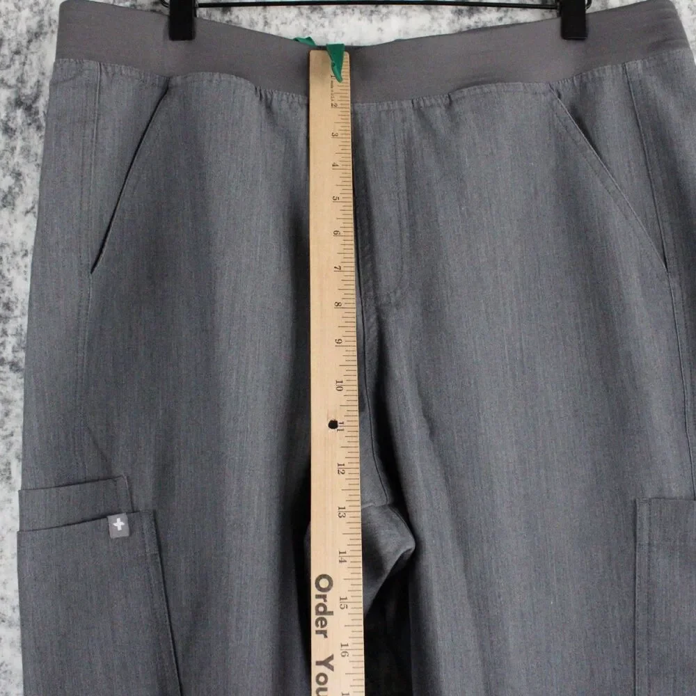 Figs Men’s Technical Collection Scrub Set Gray Pants XL/S T2001S -Top XXL FM1500